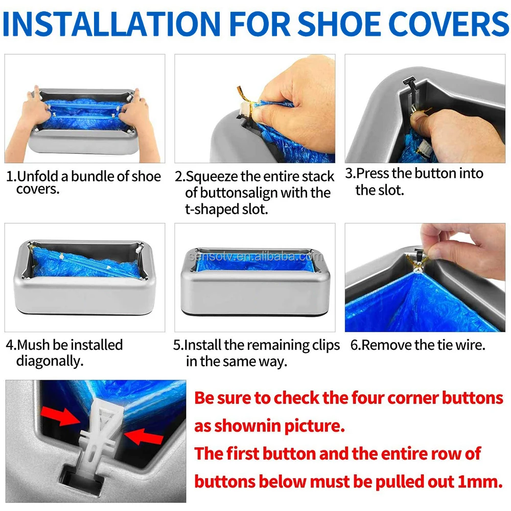 Disposable Waterproof Automatic Machine Ladies High Heels Portable Floor Cleaning Automatic Dispenser