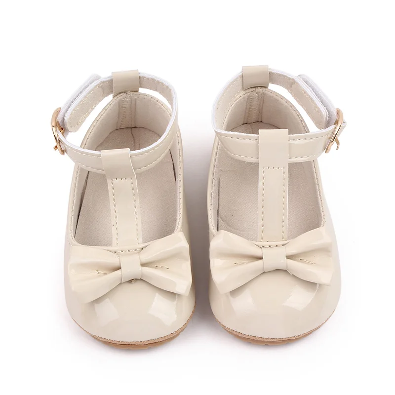 British Style Solid Color Baby Toddler Girl Shoes 2025 details