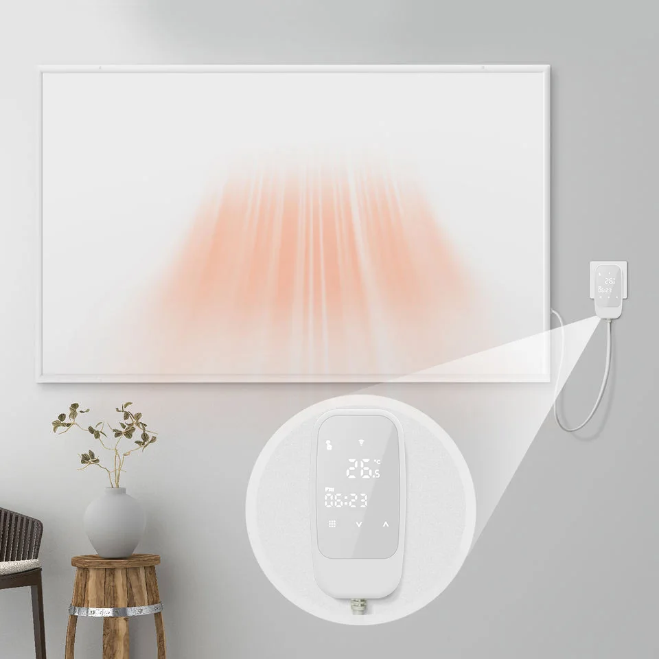 Electric Fireplace, WIFI, 2000W, Wall - detail 2