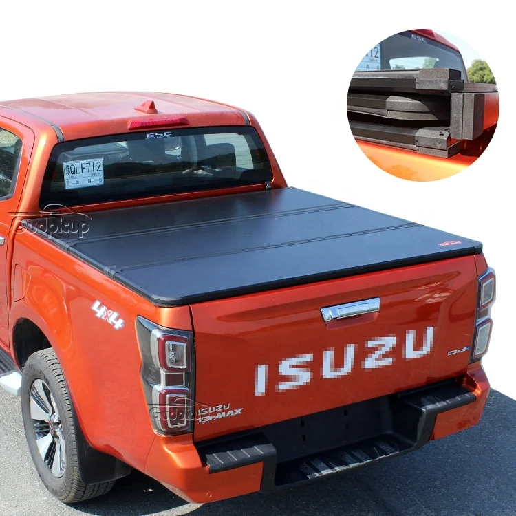 Benext Factory Supply Hard Trifold Aluminum Tonneau Cover for Toyota Hilux Vigo Revo Rocoo Pickup Truck Cover Tundra  V6V8