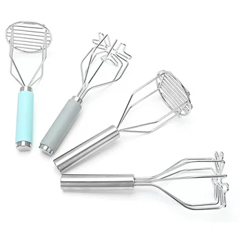 Premium Kitchen Metal Pressure Potato Ricer Stainless Steel Potato Masher
