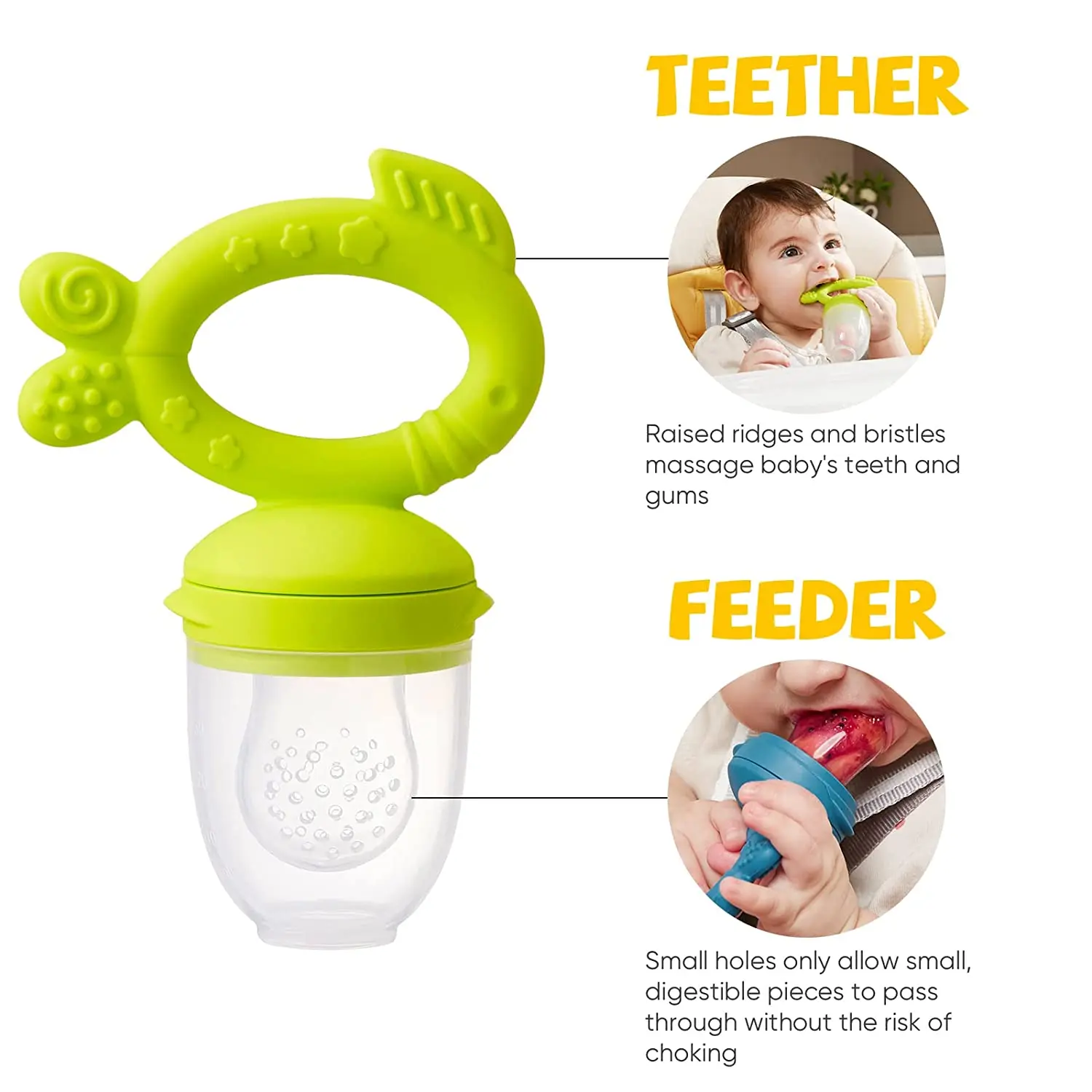 Food Grade Fruit Feeder Silicone Baby Teether Feeder For Sale Buy