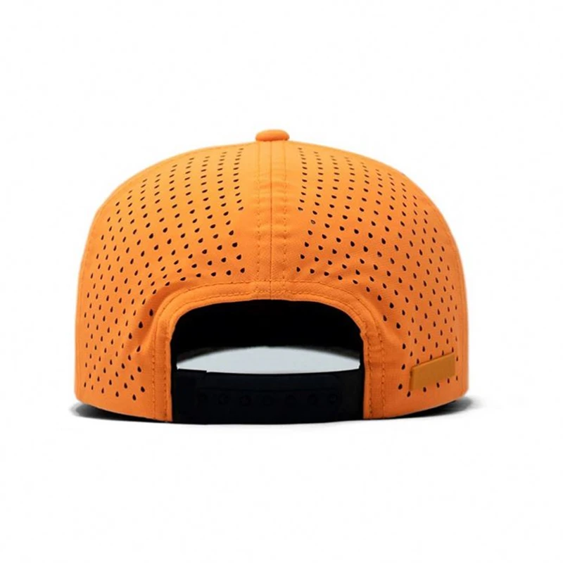 laser orange trucker hat