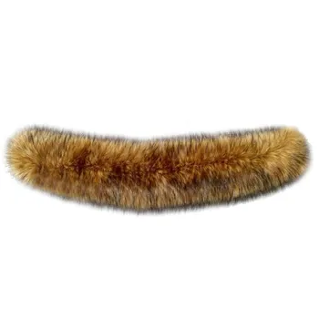 Factory Price High Quality Fur Trim Detachable Raccoon Fox Fur Collars Faux Fur Strips For Hood