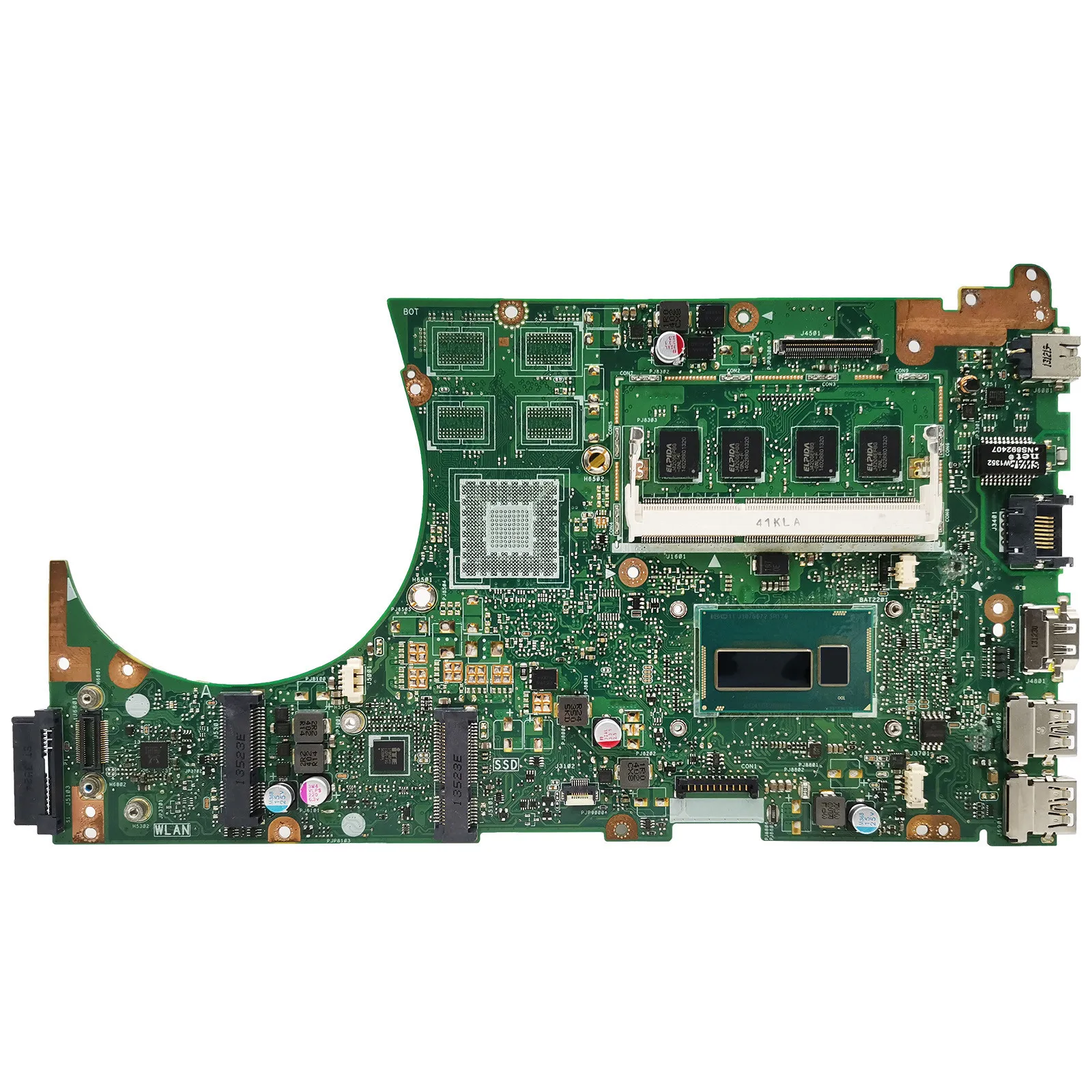 Notebook S551L Mainboard for ASUS S551LN S551LB R553L S551LA Laptop Motherboard CPU I3 I5 I7 4th Gen 4G RAM GT740M/GT840M