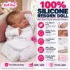 White Footed Romper Sleeping Baby