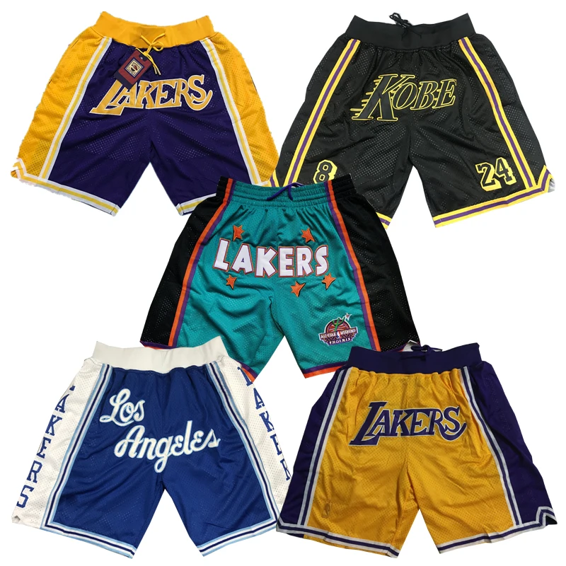 Los Angeles Lakers Mens Basketball shorts Just Don India