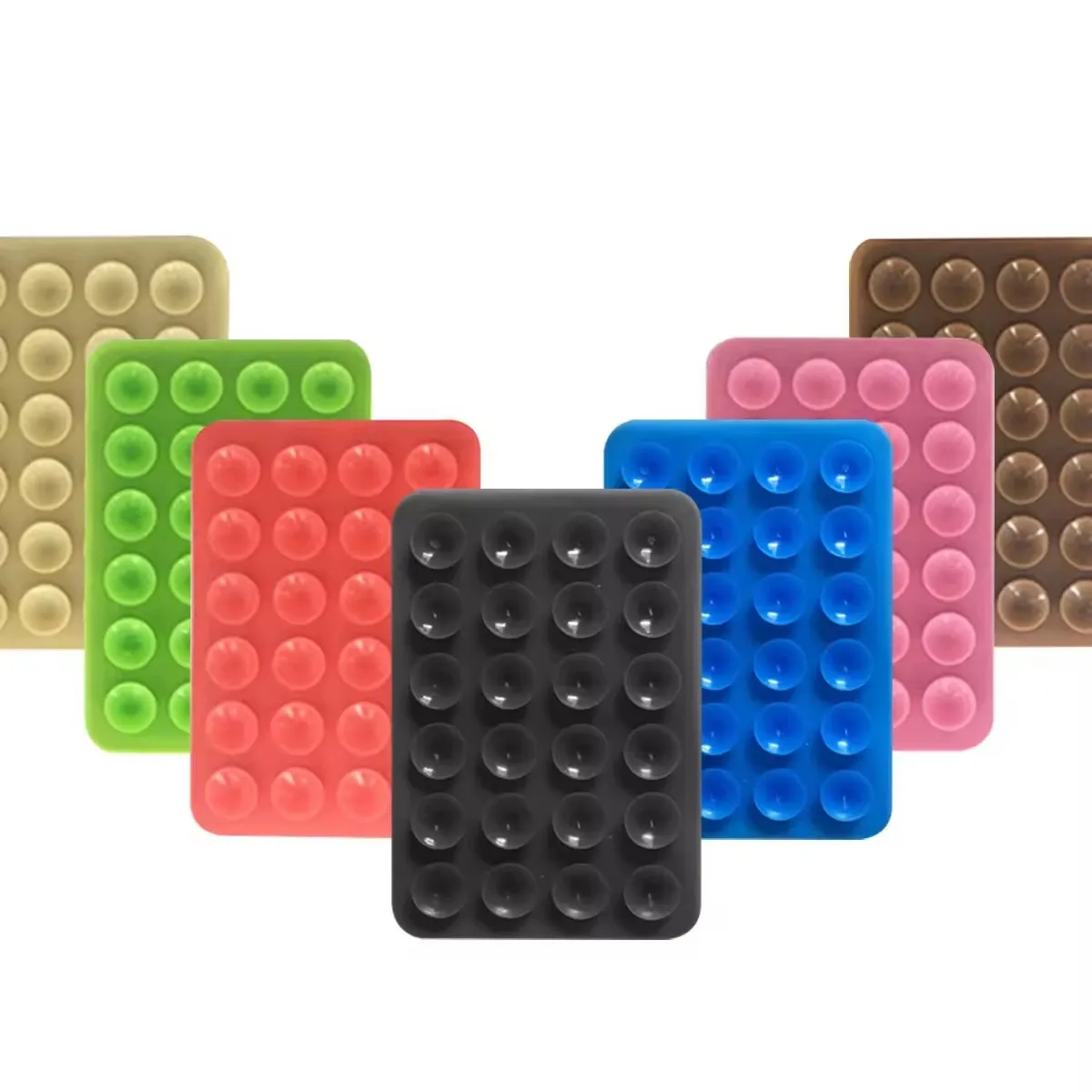 SP StickyPhones - Supporto Adesivo e Treppiede a Ventosa per Smartphone Silicone Lavabile per Vetro Legno Piastrelle Ideale per Auto Pareti Tavoli - Perfetto per TikTok e Selfie (World-ROMANIA