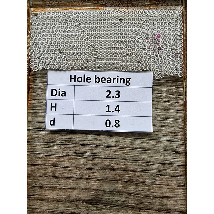 Single Oil Groove Flat Olive Hole Jewel Bearing,Straight Hole Jewel