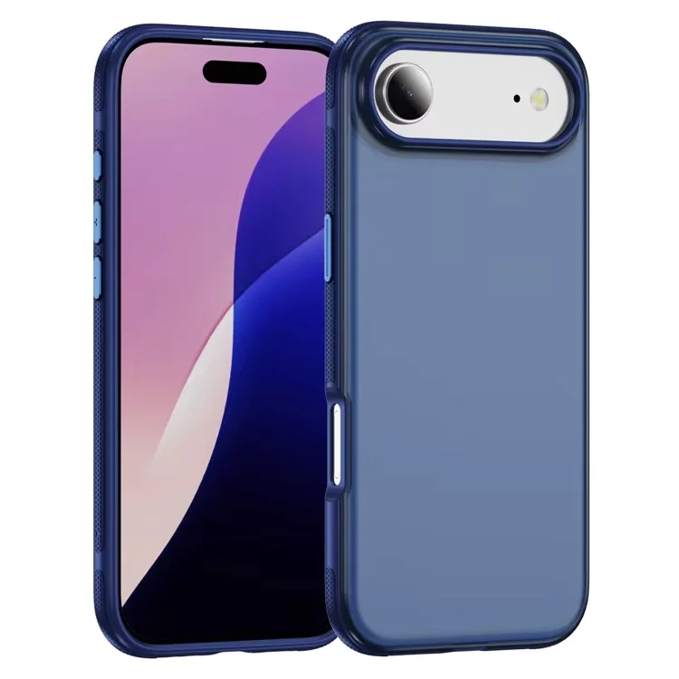 product luxury matte shockproof mobile phone case for iphone 17 pro max protective back cover with skin felling for iphone 17 air-3