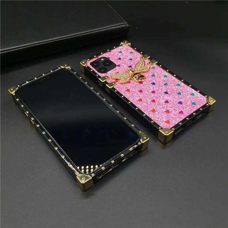Wholesale Luxury Square Phone Case for iPhone 11 12 Pro XS Max X SE 2  Fashion Marble Pattern Phone Covers for iPhone 6 6s 7 8 Plus XR From  m.