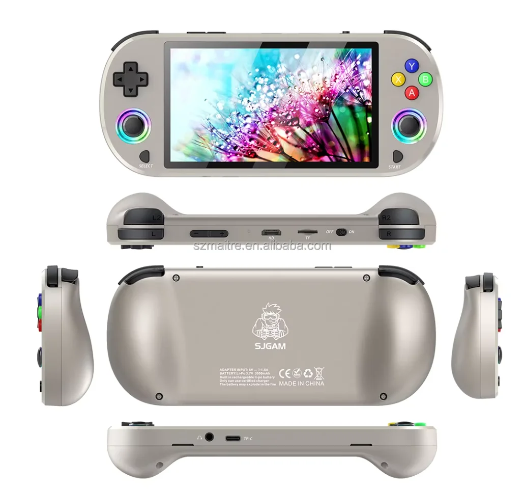 M22pro携帯型レトロゲーム機 5インチIPSスクリーン HD TV出力 3000mAh
