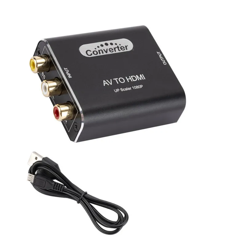 Ruition AV to HDMI Video Audio Converter Adapter with USB Cable