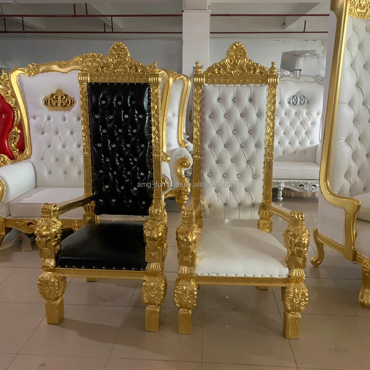 Royal Queen King Throne Chair Rental Bride And Groom Chair For Wedding