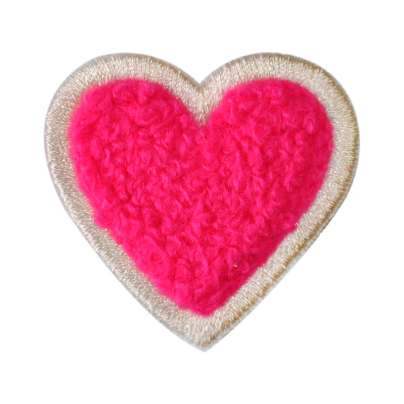 Alta Calidad De Encargo De Dibujos Animados Corazón Rosa Insignias Toalla Parches  Para Ropa - Buy Chenille Parche De Logotipo,Parches Para La Ropa,Corazón De  Chenille De Bordado Parche Product on Alibaba.com