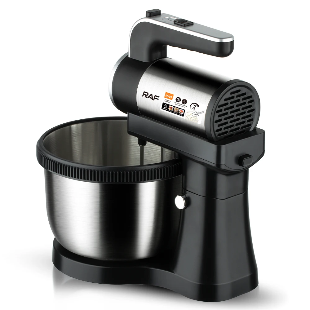 Raf Hand Mixer - 450W Power, Easy to Clean, 360 Swivel Base