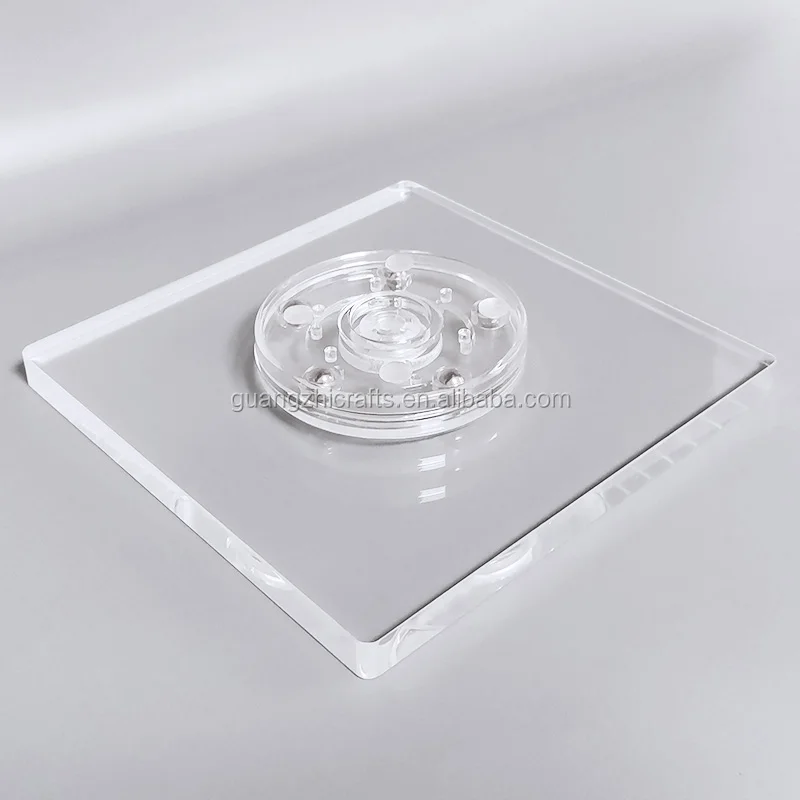 Cookie Turntable, 7 Clear Cookie Decorating Turntable with Clear Top,  Acrylic Bearing Base and Non-Slip Mat Cookie Turntable, Helps Icing Cookies