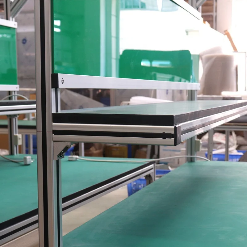 Factory Heavy Duty 10ft Esd Workshop Tool Lab Steel Phone Computer Repair Laboratory Assembly Line Aluminum Workbench