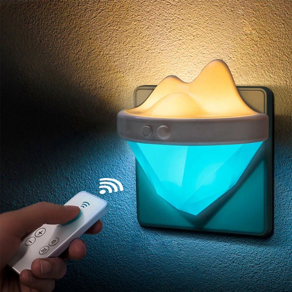 Veilleuse Bebe Mini Iceberg Lampe De Nuit Led Prise De Couchage Enfants Lampe De Chevet Avec Telecommande Dimmable Pour La Chambre A Coucher A La Maison Buy Iceberg Led Lampe De