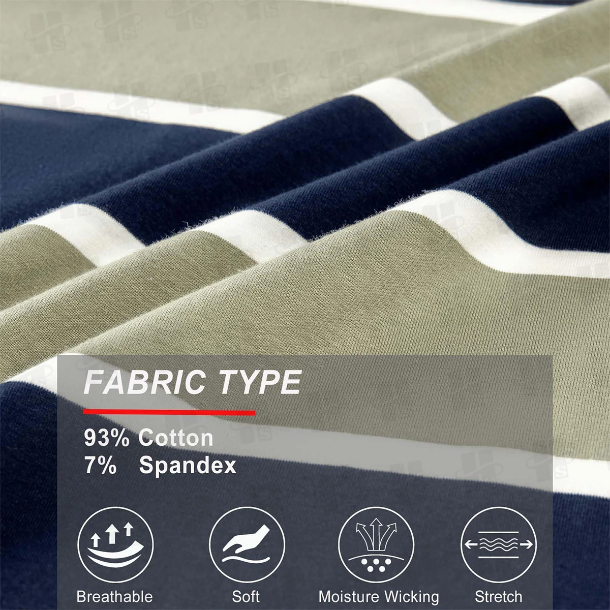 Summer New Men’s Shirt Premium Knitted Embroidered Lapel Striped Short-Sleeved Wholesale Striped Polo Shirt