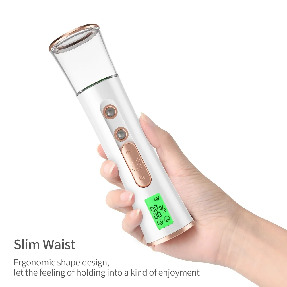 2021 New Arrival Portable Skin Care Nano Handy Beauty Nano Steamer Electric Double nozzle Facial Nano Mist Sprayer
