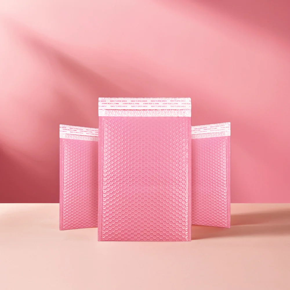 Poly Bubble Mailer Padded Envelope Shipping Bag Packaging Express Bubble Pink Mailing Bag Bubble Mailer Envelope factory