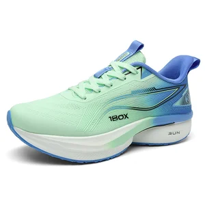 Running Shoes New Light Weight Chunky Shoes Breathable Mesh Carbon Plate Zapatillas Marathon Sports Sapatos Sepatu