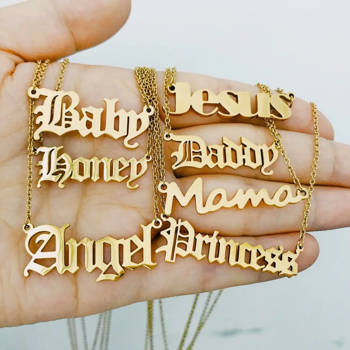 Bijoux clearance name necklace