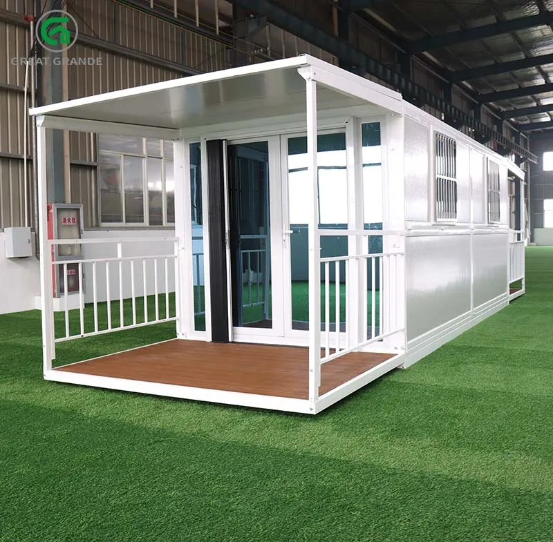 Grande Foldable Office Fast Build Prefab House Buy Folding House Container Home With Parapet Housing Container