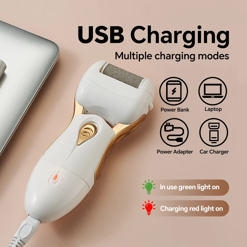 USB Charging Electric Foot Repair Device Callus Remover Skin Grinder for Removing Dead Skin Stone Heel Rubbing Callus Eliminator factory