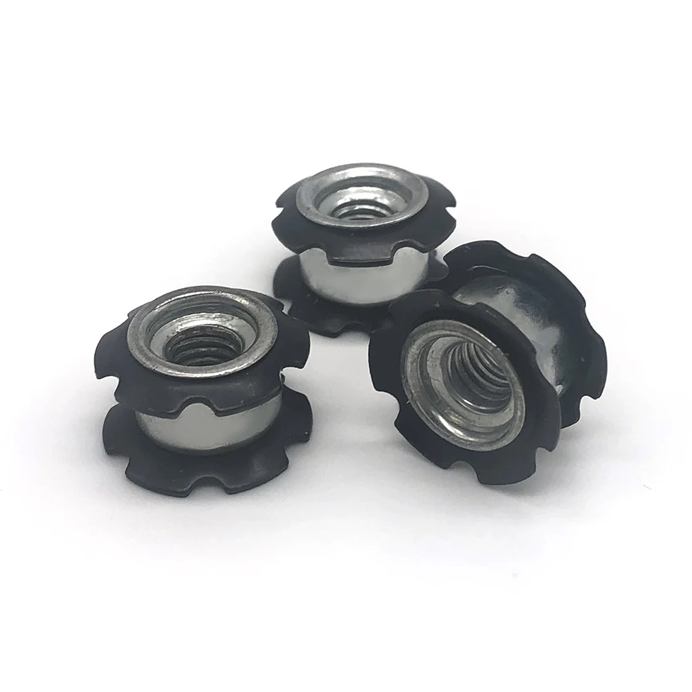 China Factory Multi-Layers Star Threaded Nut M6 M8 M10 1/4 5/16 3/8 11/4 inch for Tube Star Nuts