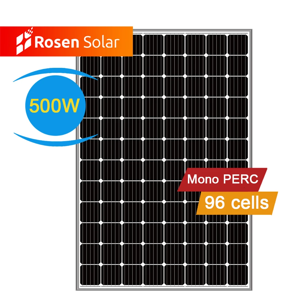 Rosen  48V 500W 48 volts Mono Solar Panels For Home Electrycity