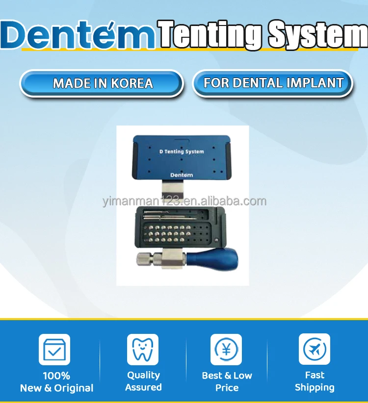 Dentem D Tenting System Dental Implant GBR Kit Manual Guided Surgical Tool Titanium Screw Reusable Surgical Tool Instrument manufacture