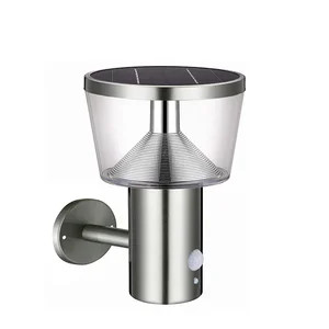 Vertak External Decoration Solar Outdoor Wall Led Lamp Backyard Luxury Wall Light for Sale