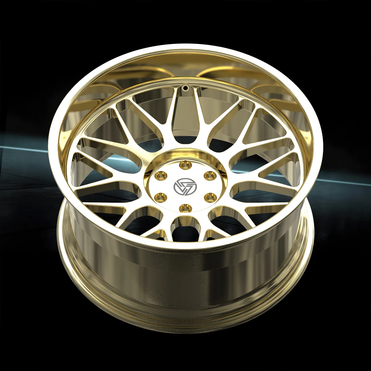 XL Luxury Deep Concave 6x135 Passenger Car Rims Customized Gloss Gold and Sliver Forged Wheel for Off-road and Pickup - Image 2