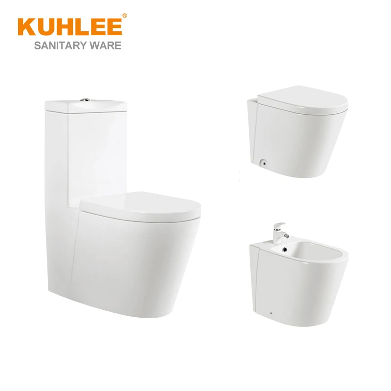 High End Quality Ceramics Bathroom Floor Standing Wall Mounted Toilet Seat Set Sanitary Ware Suites