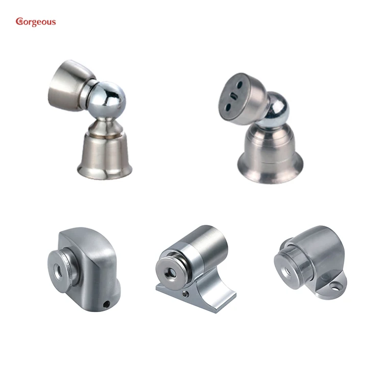 stainless steel mini short catch door magnet holder magnetic door stop magnetism air wall protector strong magnet door stopper