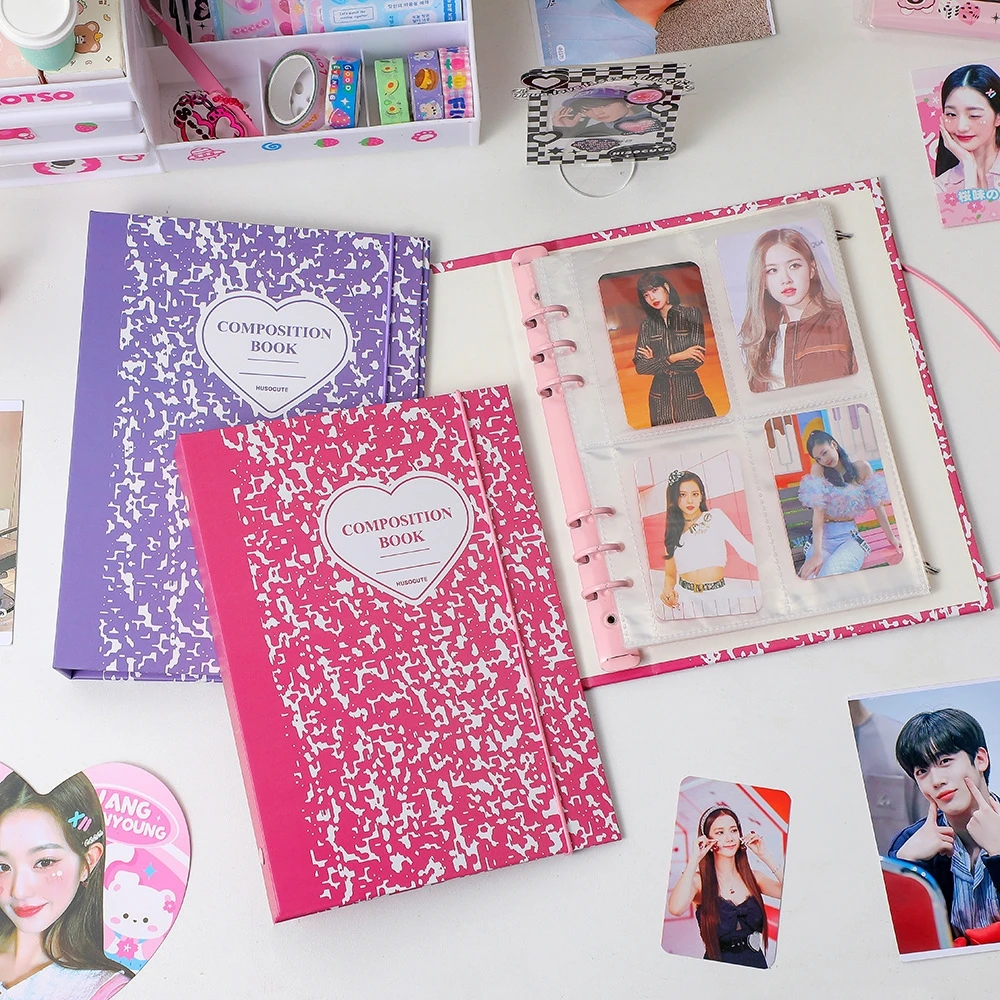 Album Portafoto A5 Con 120 Tasche: Raccoglitore Per Card Kpop, Carte Collezionabili, 6 Anelli, Copertina Farfalle - 2