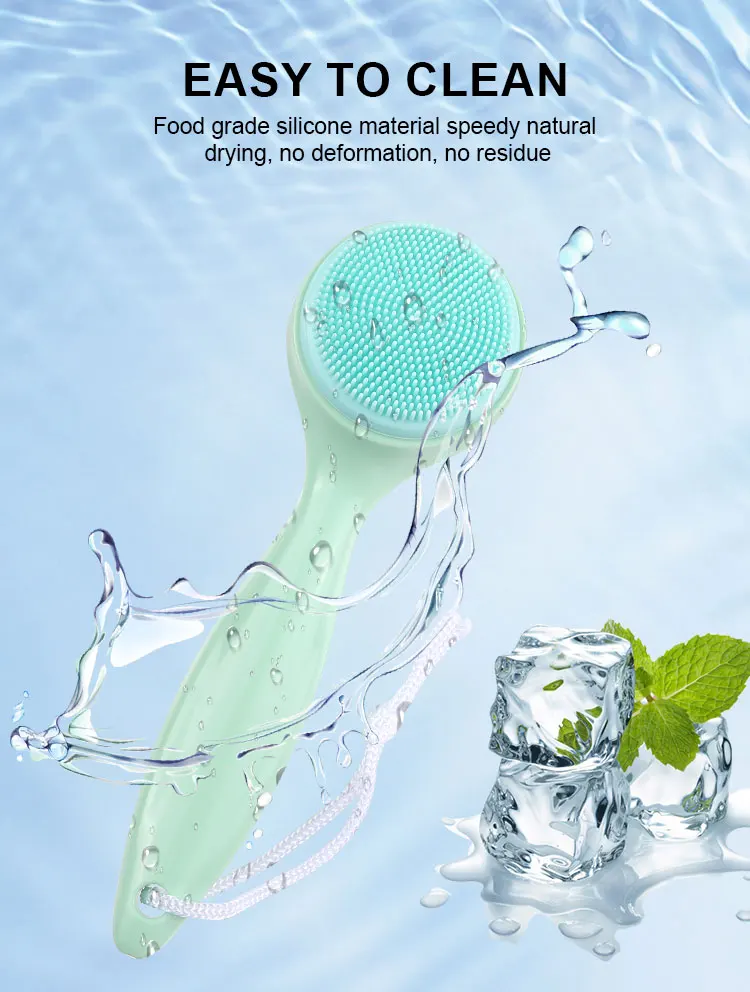 Wholesale Custom Privated Label Silicone Face Cleaning Brush Soft