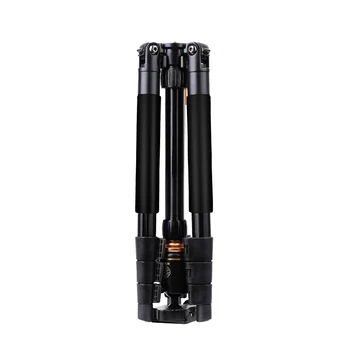 QZSD-Q555B Aluminum Video Camera Tripod Stand Lightweight Tripod for Travel DSLR Camera Stand with Damping Ball Head detail image