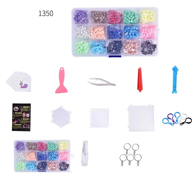 Colorful Spray Water Fuse Beads Kits Handmade Magic Beads Magic Diy ...