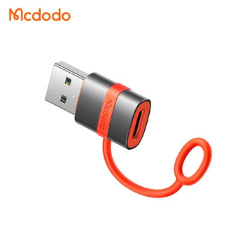 Mcdodo 380 Adapter with Hook Type-C to USB 3.0 Fast Data Transfer 5Gb/s Support USB-C Hard Driver U Disk Adapter for iP15 Laptop