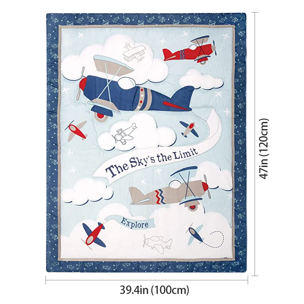 Super Cute Baby Crib Sheet Bed Bumper Stylish Nursery Baby Bedding Set