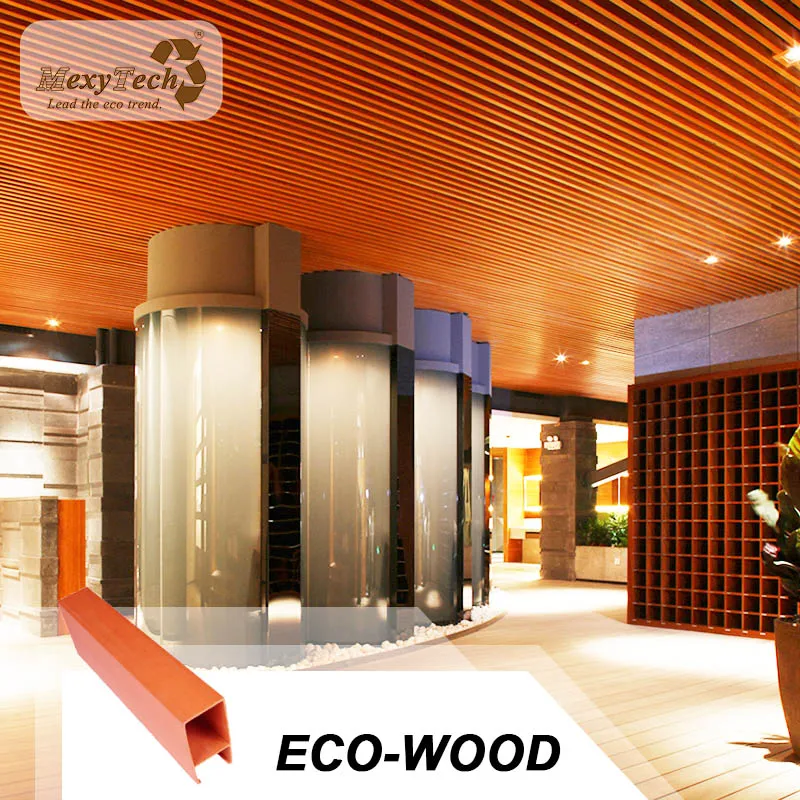 Stretch Pvc Decorative Wooden Ceilings Ceiling for Hotal and Villa