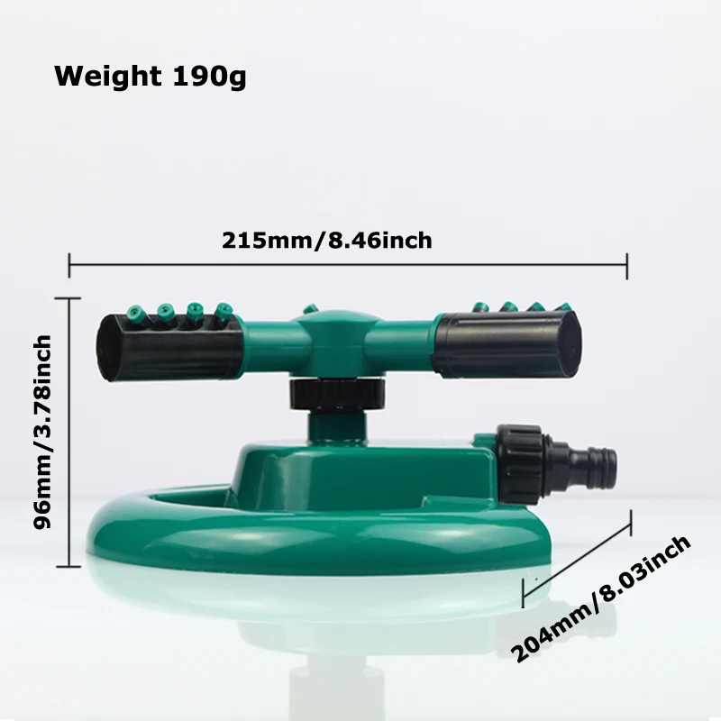 Agricultural Sprayer Tools Watering Tree Irrigation Water Lawn Floppy Rotary Garden Hose Splitter Rotating Sprinkler