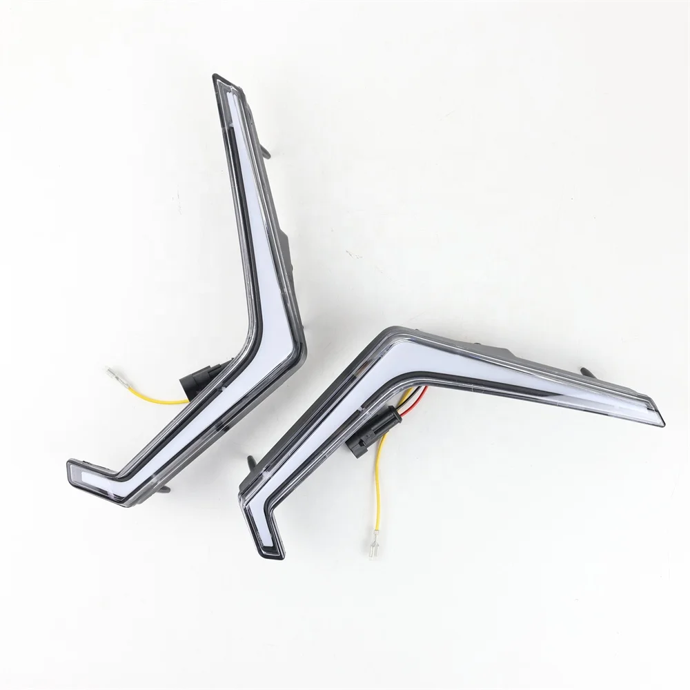 TIYPEOR E-Mark Approval Front LED DRL Lights Headlights with Turn Signal Lights Assembly for Polaris RZR XP 1000 2019-2020