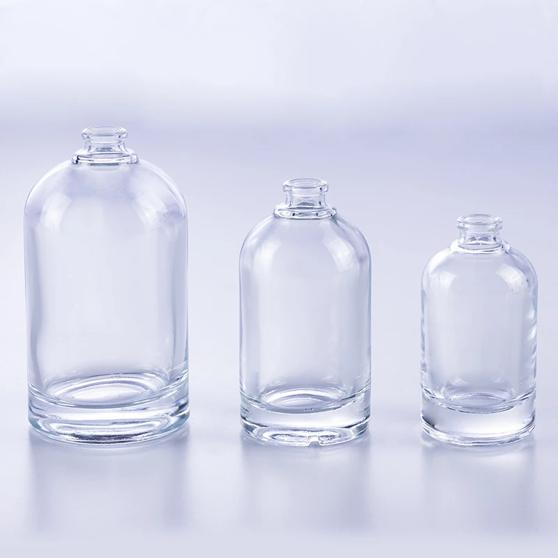 30 ml 50 ml 100 ml Selling Cylinder Round Empty Spray Car Fragrance Perfume Glass Bottle with Wooden Cap and Crimp Top