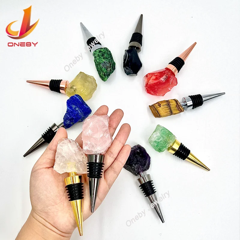 Оптовая продажа, натуральные необработанные камни и хрусталь, натуральные ремесленные розы, аметист, барные аксессуары, драгоценный камень, Хрустальная винная пробка