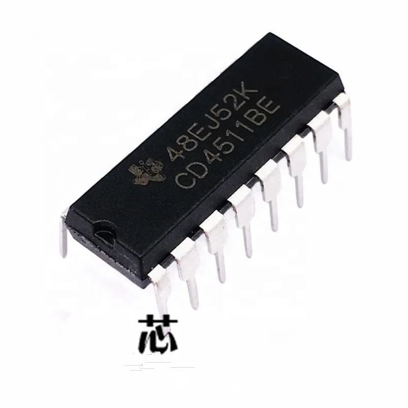 50 PCS CD4511BM SOP-16 CD4511 CMOS BCD-to-7-Segment LED Latch Decoder Drivers IC