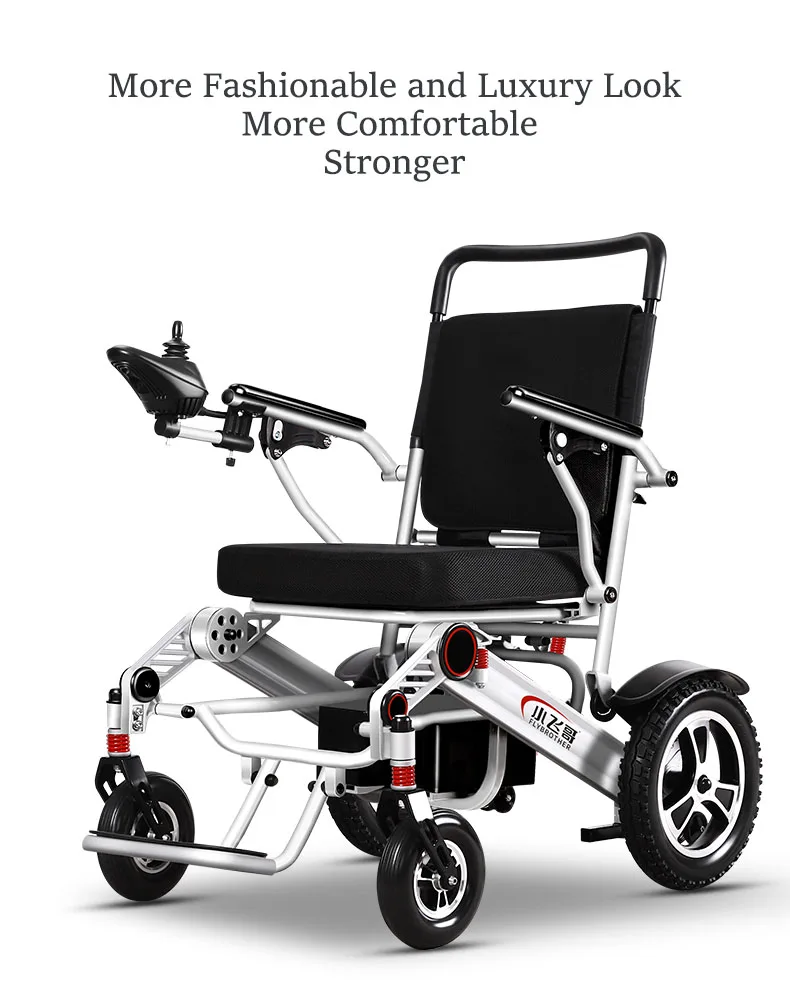 Portable Foldable Lightweight Lithium Battery Wheelchair Motorized ...